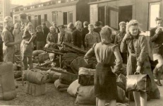 Antverpes DP nometnes skauti un gaidas Baden Powell nometnē Timendorfā.