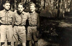 Antverpes DP nometnes skauti Baden Powell nometnē Timendorfā.