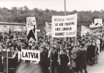 Demonstrācija Eslingenas nometnē