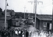 Nometnes skats uz lietuviešu nometni.